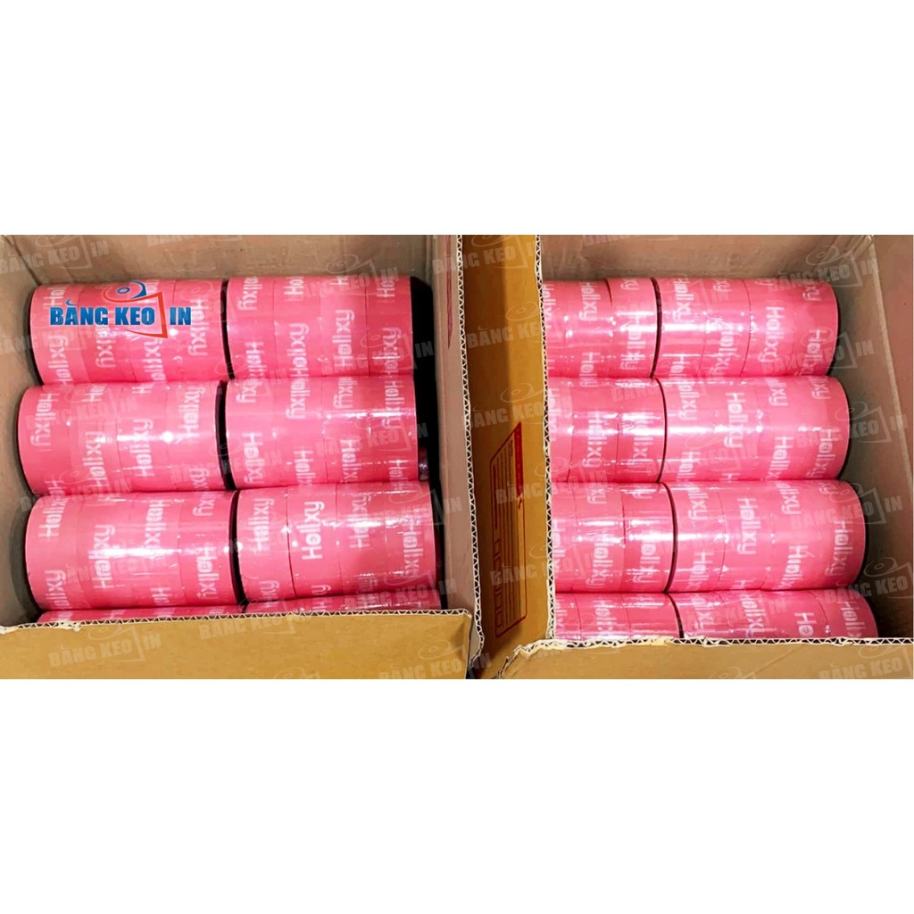 Băng keo màu HỒNG in chữ, in logo dễ thương