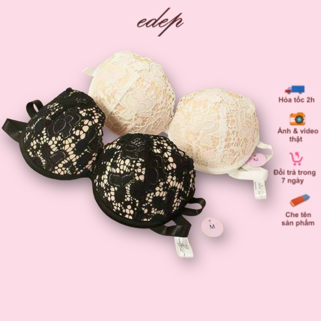 Áo Ngực Đúc Su ren Không Dây Nâng Ngực Tạo Khe Quyến Rũ 2021