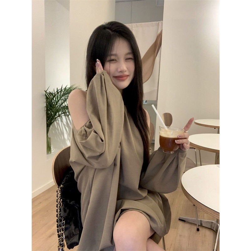Áo Sơ Mi Nữ Tay Dài Trễ Vai Thời Trang