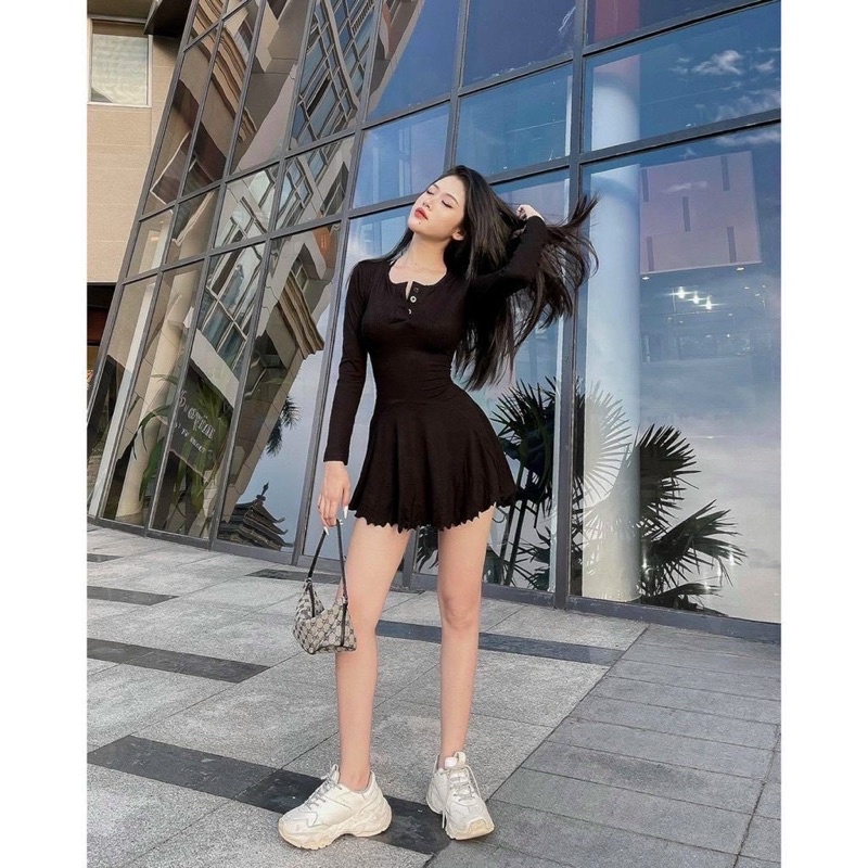 ĐẦM XINH TAY DÀI VÁY XOÈ | BigBuy360 - bigbuy360.vn