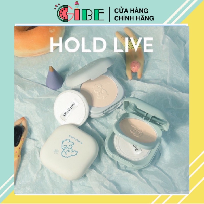 HÀNG MỚI VỀ] Phấn phủ kiềm dầu HOLDLIVE cún bông chống nước Soft Cute Little Milk Dog Series HL486 HLIV72