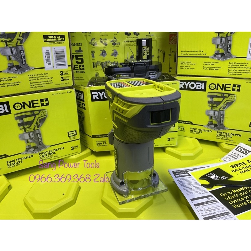 Máy phay gỗ RYOBI 18V ONE➕ P601