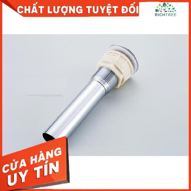 [FREE SHIP] Xi phông chậu rửa mặt lavabo chất liệu inox 304 Kèm đuôi nhựa co rút Loại nắp lật