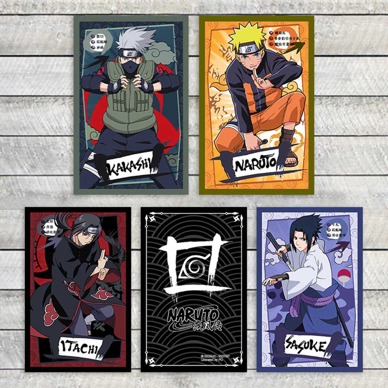 Naruto Blind Box Card Kakashi Naruto Sasuke Uchiha Itachi Collection Card PVC Card Character card*1;