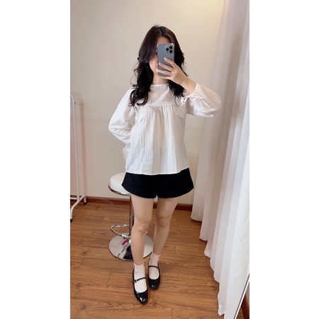 Áo sơ mi kiểu , áo sơ mi tiểu thư bèo ren