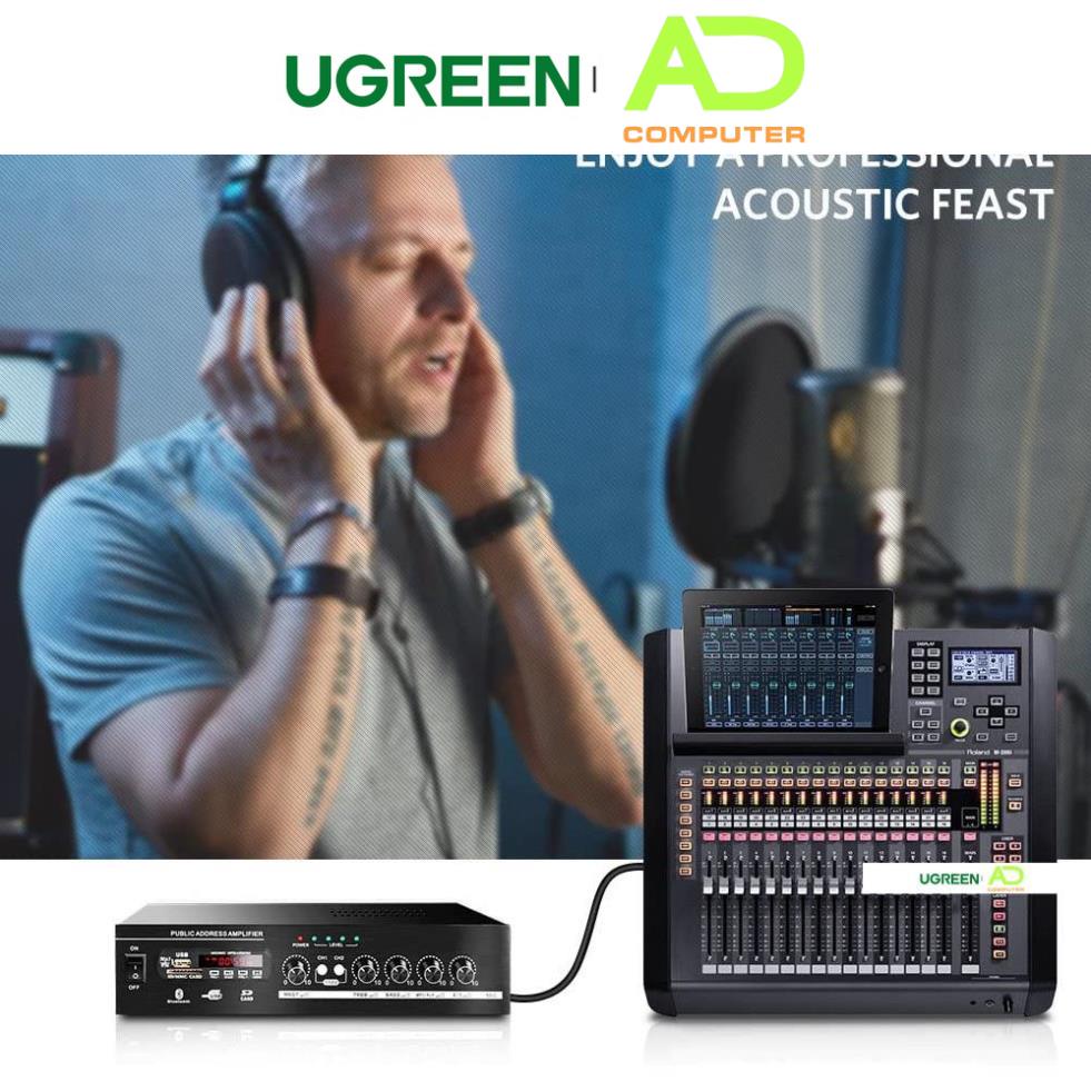 Dây Audio nối dài MIC XLR (Cannon) 6mm UGREEN AV130 - Hàng phân phối chính hãng - Bảo hành 18 tháng