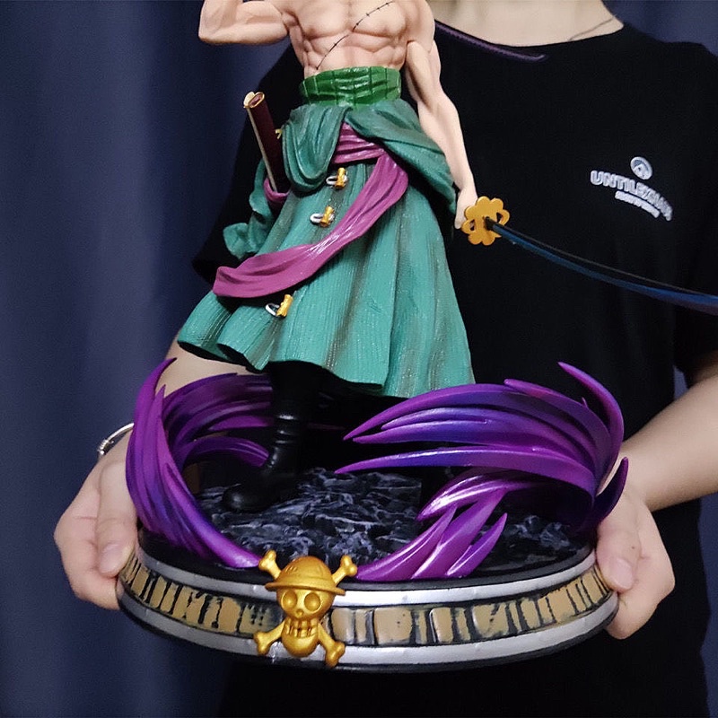 Mô hình Zoro 38cm có đế siêu to 2 đầu -Mô hình Zoro Onepiece