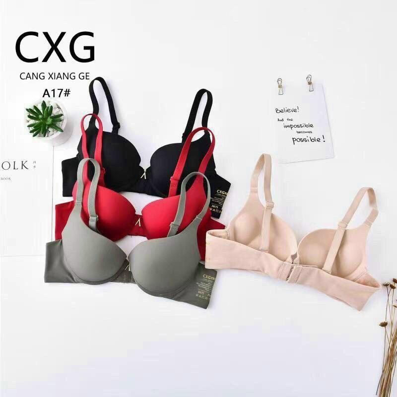 Áo lót đúc su đệm dày CXG nâng ngực, mút kép tạo khe sexy quyến rũ có gọng AL17