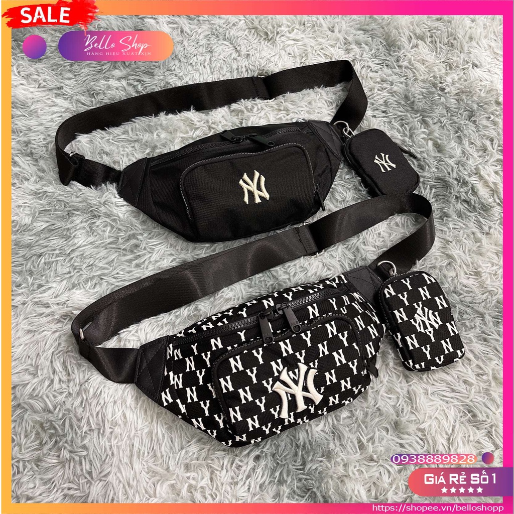 Túi Đeo Chéo Thời Trang NY Monogram Waist Bag Black B438