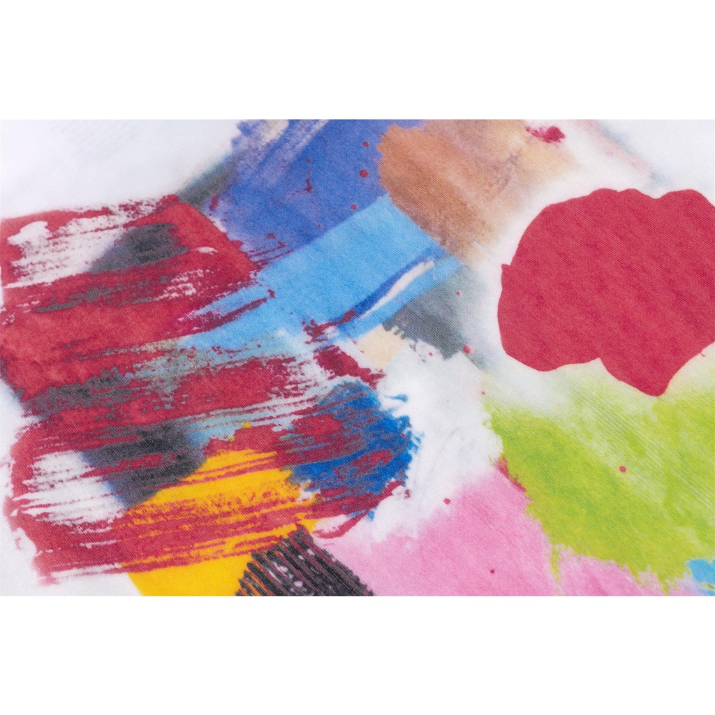 GALLERY DEPT European and American trend abstract oil painting back gold powder letter printing wash water retro casual couple short-sleeved T-shirt