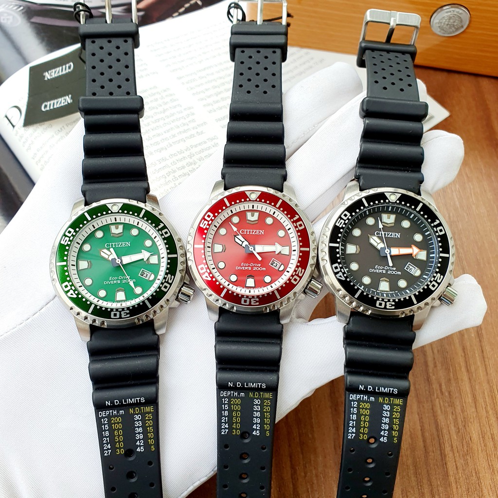 Đồng hồ nam Citizen Eco-Drive Promaster Diver BN0159-15X siêu thợ lặn