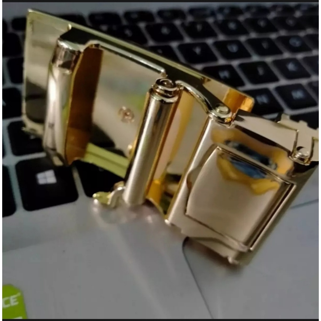 Mặt Khóa Thắt Lưng Cá Sấu Nam Dùng Cho Dây Có Răng Cưa Chống Gỉ Sang Trọng Có 2 Khổ 3.5CM Và 4CM-CS Vàng