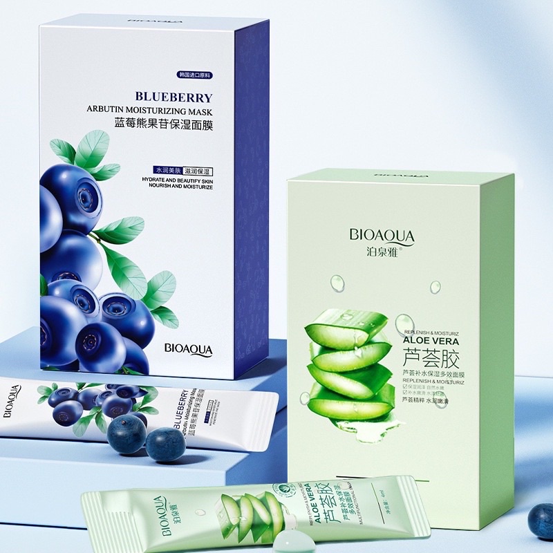 Hộp 20 gói mặt nạ ngủ colagen BIOAQUA