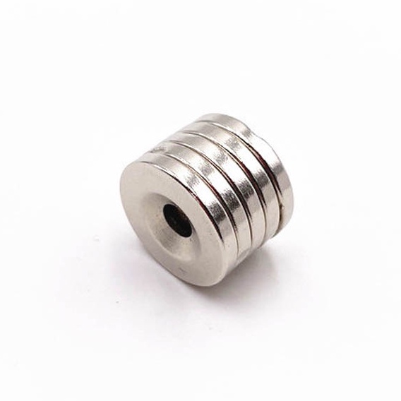 Nam châm 20x3mm lỗ 4mm viên hình tròn đất hiếm siêu mạnh