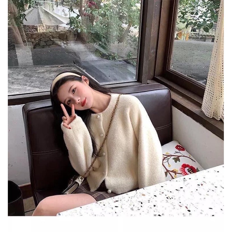 Áo Len cardigan Lông chuột siêu xinh ( sẵn) | BigBuy360 - bigbuy360.vn
