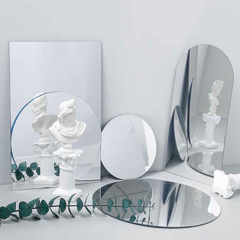 Gương Trang Điểm Để Bàn Làm Bằng Nhựa Acrylic Phong Cách Hàn Quốc