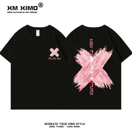 Áo thun ngắn tay XM XIMO in hình "Dấu X" áo phông