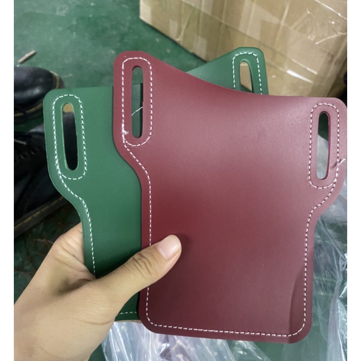 Nâng Cấp Điện Thoại Di Động Bum Túi Thắt Lưng Vòng Bao Da Bao Da Ngoài Trời Edc Cao Bồi Ví Điện Thoại Gói Vintage Thắt Lưng Kẹp Vỏ Bảo Vệ Thắt Lưng Túi Thắt Lưng