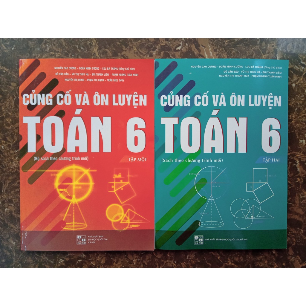 Sách – Combo Củng cố và ôn luyện Toán 6 (Tập 1 và Tập 2)