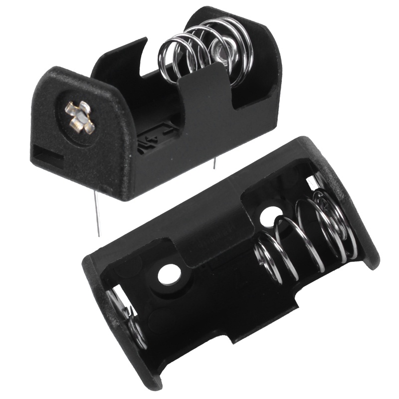 Set 10 Hộp Đựng Pin 1 / 2AA 14250 3.6V Với Đầu Kẹp Hàn PCB