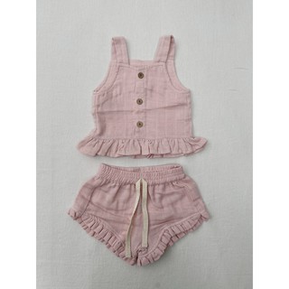 Muslin Camisole Top Macro & Micro (Áo Hai Dây Vải Xô Organic Cotton)