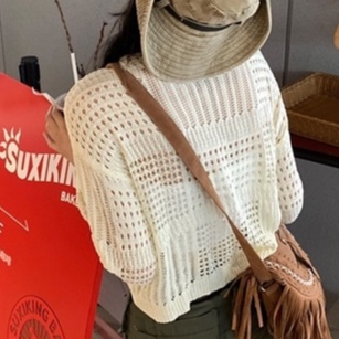 Áo Sweater Tay Dài Chống Nắng Thiết Kế Lưới Mỏng Thời Trang Mùa Hè Hàng Mới Dành Cho Bạn Nữ