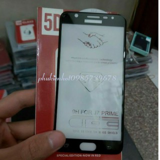 Kính cường lực 5D xịn cho samsung j7 prime Full keo toàn màn full mép siêu cứng