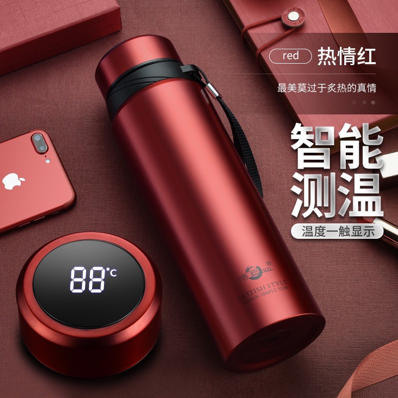 Bình giữ nhiệt inox 304 màn hình led hiển thị nhiệt độ cao cấp [ hàng công ty bảo hành 1 đổi 1 ]