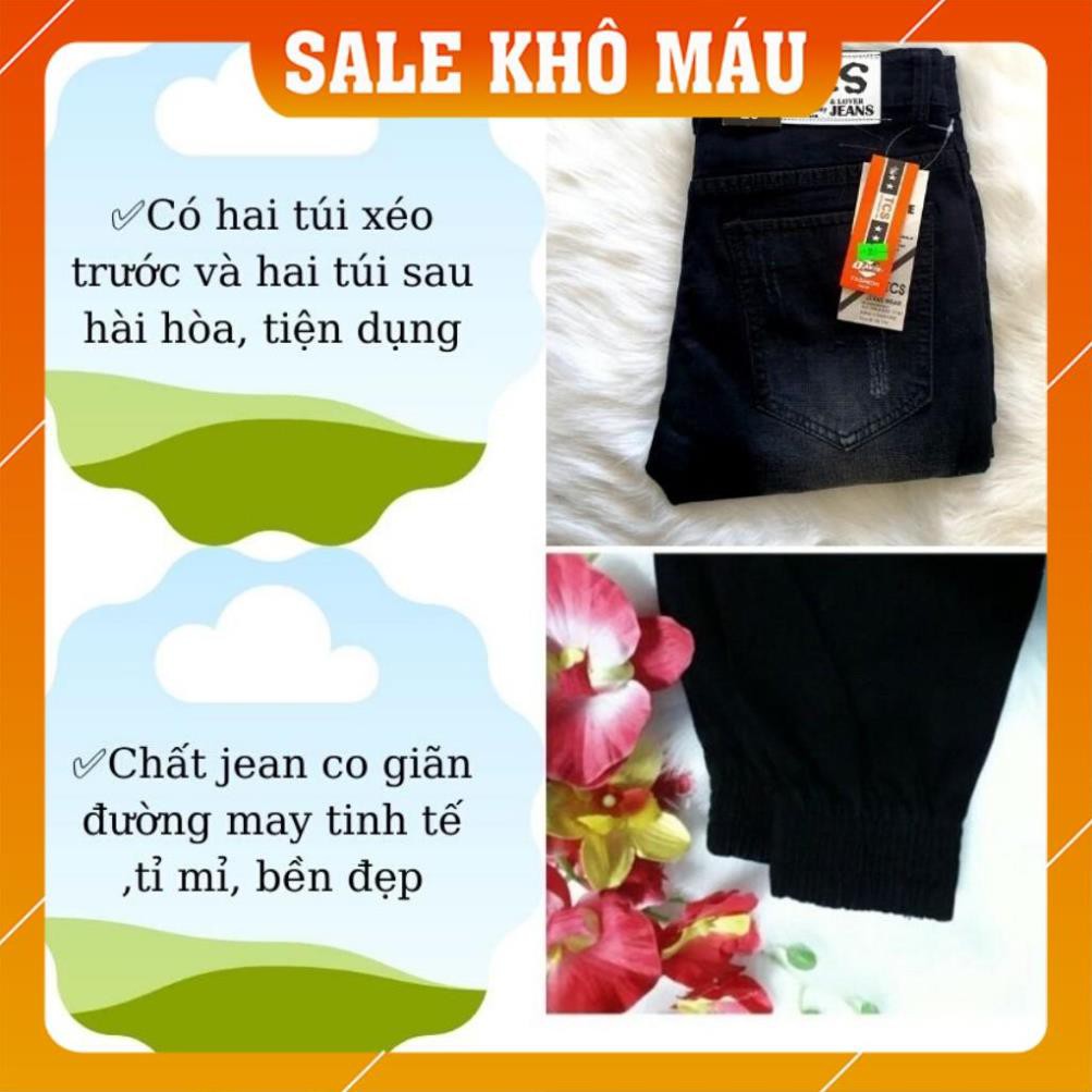 Quần Jogger Nam (FREESHIP) Quần Jean Nam Chất Bò Rách Xước Ống Túm Sành Điệu AD351JM (44-72KG) | BigBuy360 - bigbuy360.vn