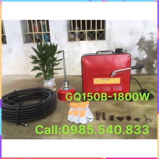 Máy thông tắc cống lò xo gq150b công suất 1800w
