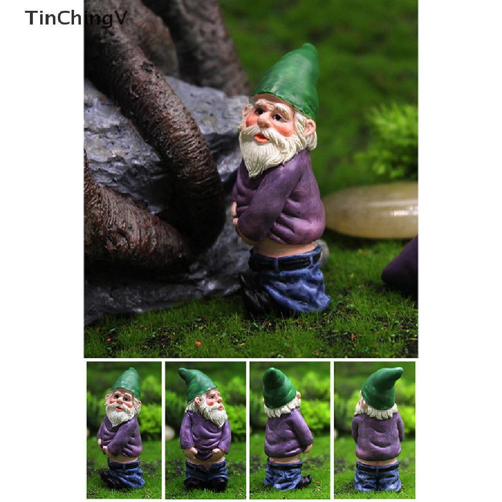 [TinChingV] Mô Hình Gnome Gnome Gnome Mini Bằng Nhựa Resin Vui Nhộn Trang Trí Sân Vườn Thu Nhỏ