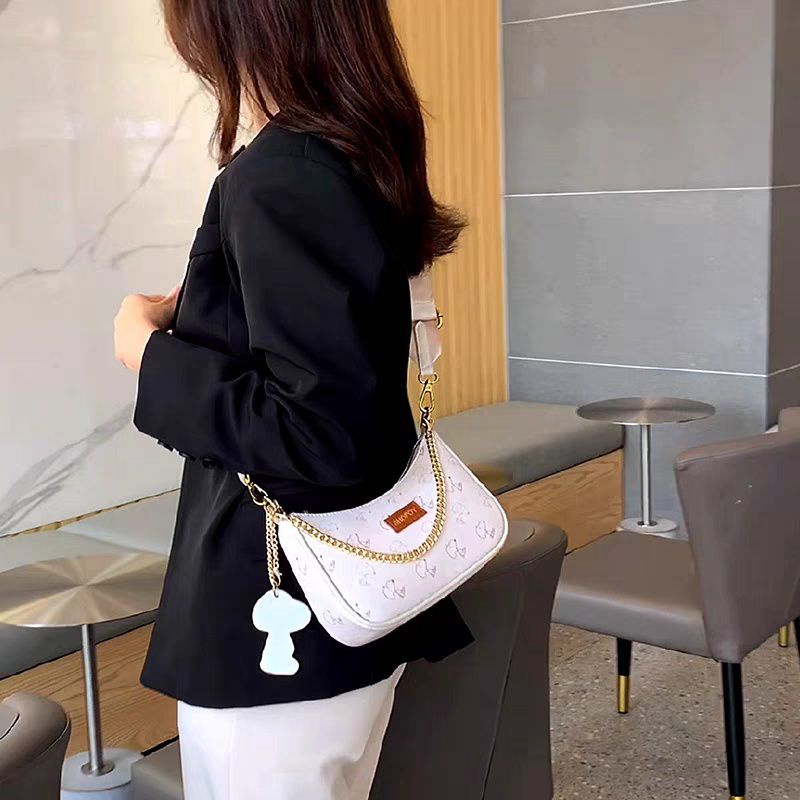 Túi xách nữ đeo chéo nữ đẹp kẹp nách đeo vai quai ngọc trai nhân tạo da pu cao cấp giá rẻ phong cách hàn quốc