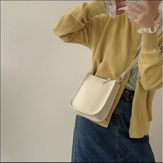 Túi xách đeo chéo nữ mini nhỏ basic đựng điện thoại, máy tính, tài liệu chất liệu da mềm mịn Capucha T2