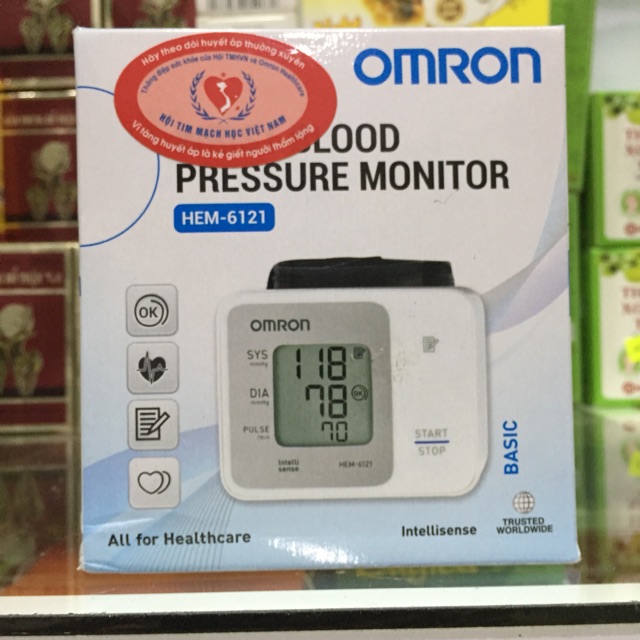 MÁY ĐO HUYẾT ÁP CỔ TAY TIỆN LỢI OMRON HEM 6121