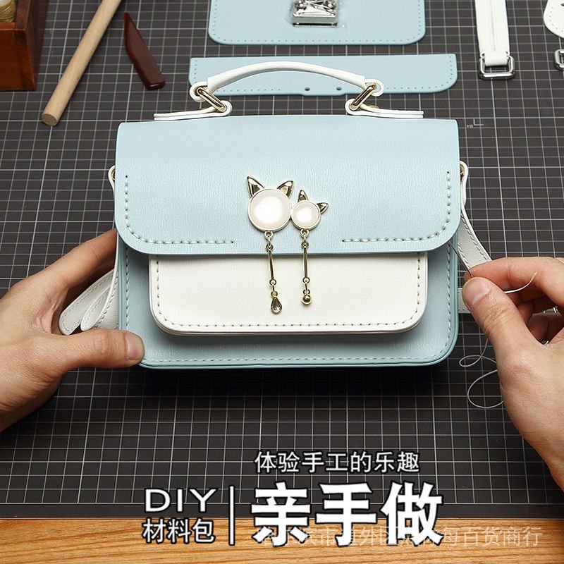 Túi Đeo Chéo Một Bên Vai Tự Làm Từ Dệt Tay Màu Đỏ Thời Thượng 2021 Diy Cho Nữ