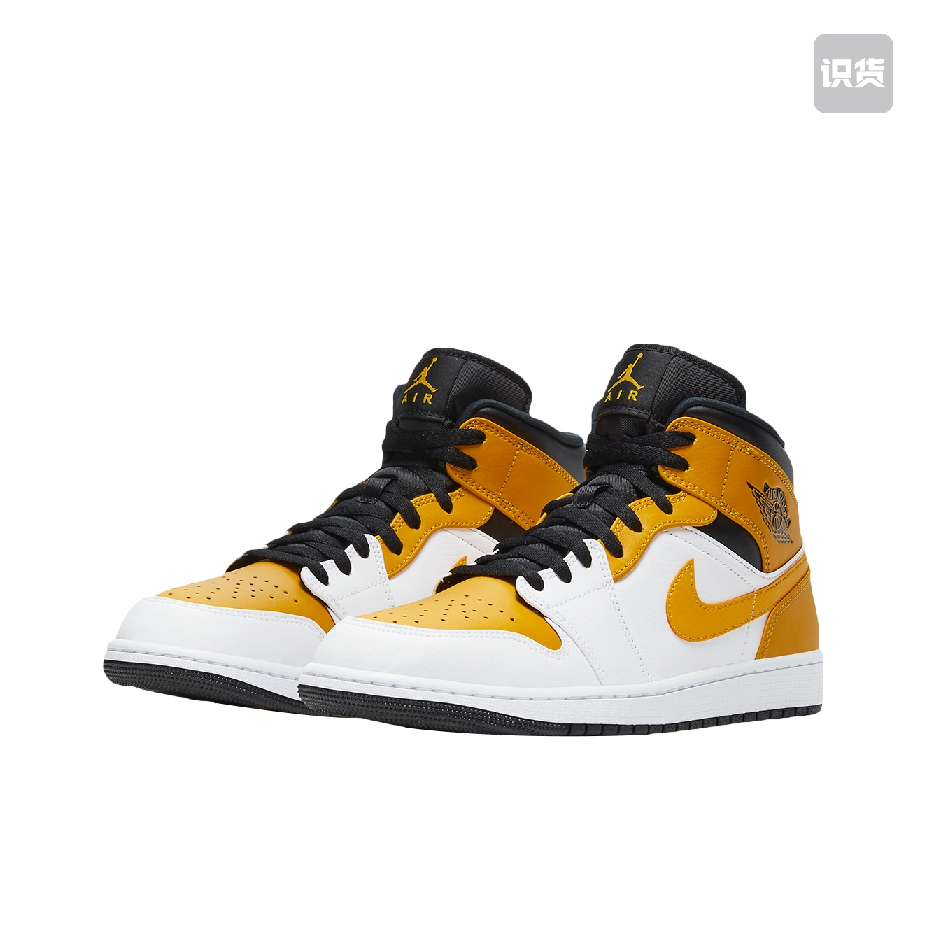 Giày Thể Thao Air Jordan 1 Màu Trắng / Trắng / Vàng / Đen