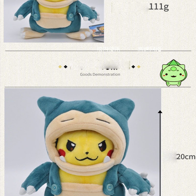 Thú Nhồi Bông Hình Pokemon Pikachu Dễ Thương 20cm