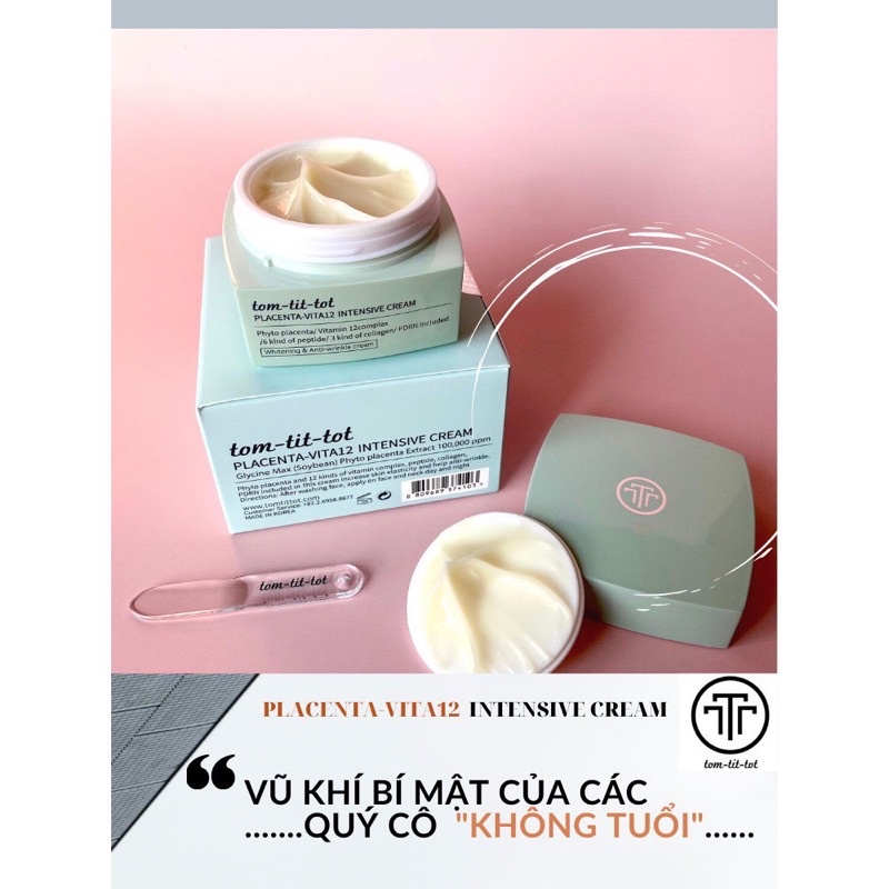 Kem dưỡng Tom Tit Tot Placenta Vita12 Intensive Cream 50ml