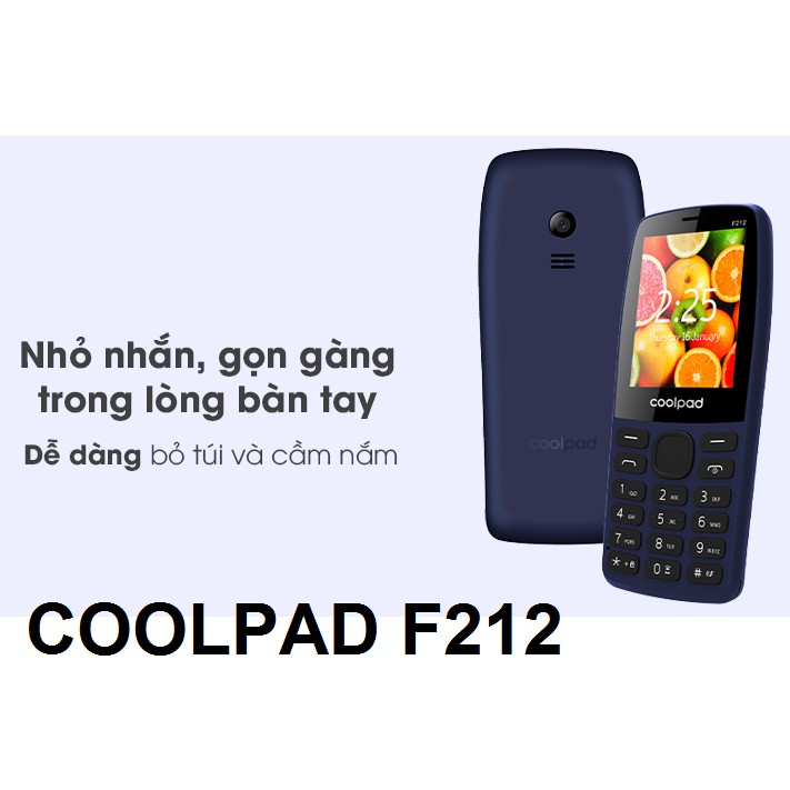 Điện Thoại Pin Bền Gía Rẻ COOLPAD F212 2 Sim Màn Hình Lớn Chính Hãng Bảo Hành 12 Tháng