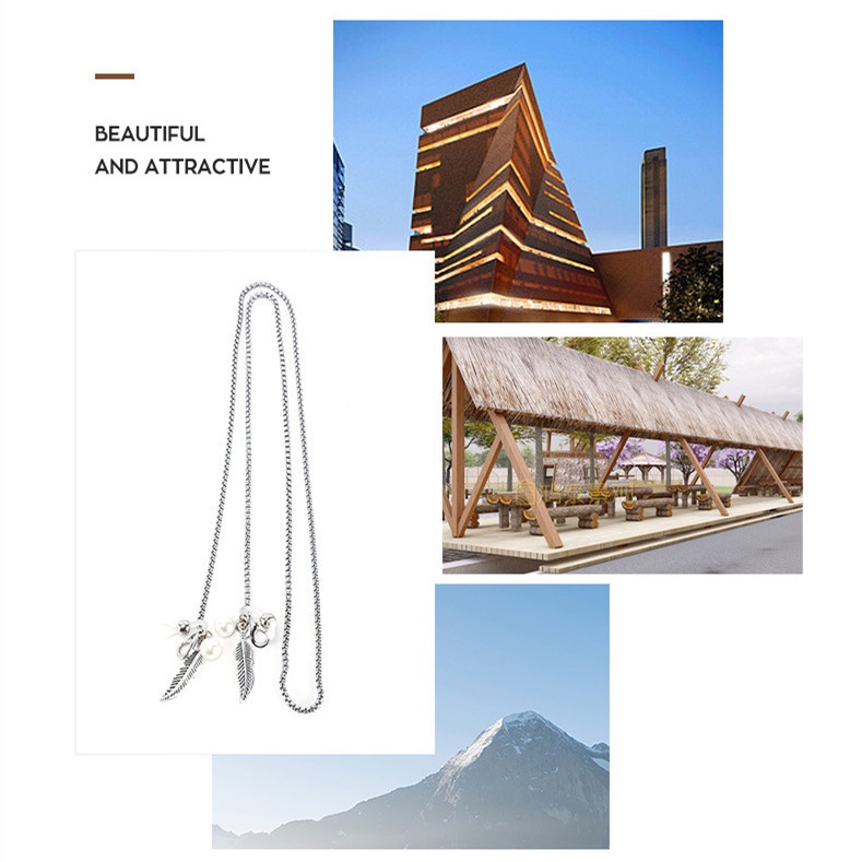 Dây đeo kính đeo khẩu trang kim loại hình lá cây siêu đẹp z07