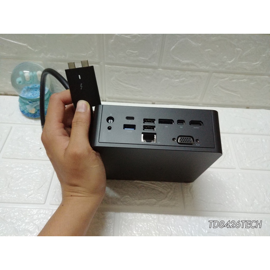 Dock Dell Thunderbolt TB18DC - Hỗ trợ tối đa 2 màn 4K 60HZ dùng riêng cho Dell Precision 7530/7540/7730/7740