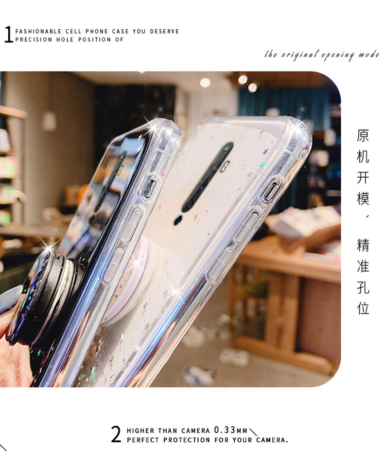 Ốp điện thoại họa tiết bầu trời sao có giá đỡ cho oppo reno z 2 2z 2f 3 4g 3pro 4g 4 4g 4pro 4g 4f 4se