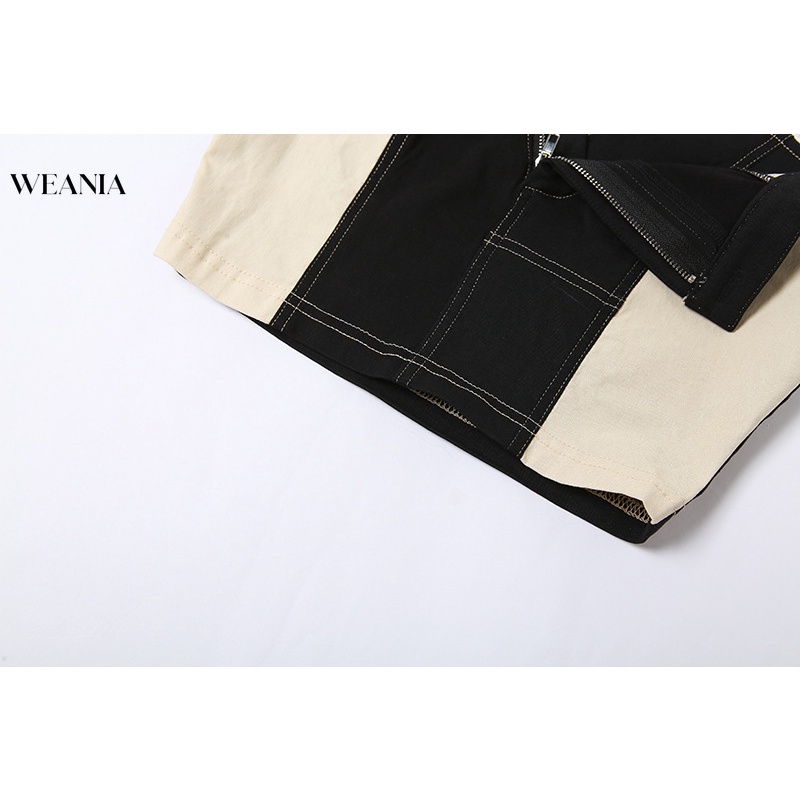 Áo ống WEANIA phối khóa kéo thời trang dành cho nữ