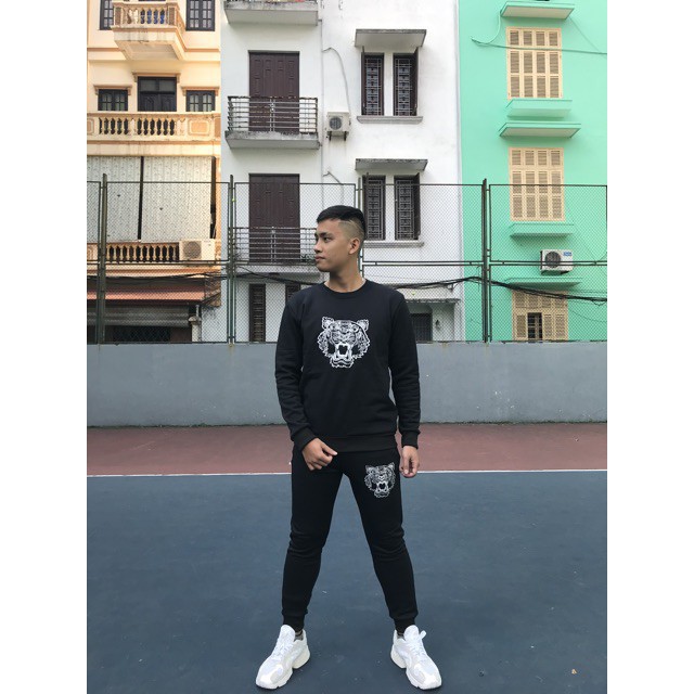 Bộ Nỉ Chất Bông Thêu Hình Kenzo NSQ