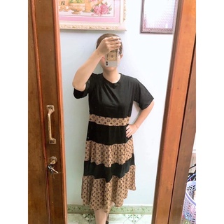 Đầm bigsize dáng suông chất thun, đồ mặc nhà
