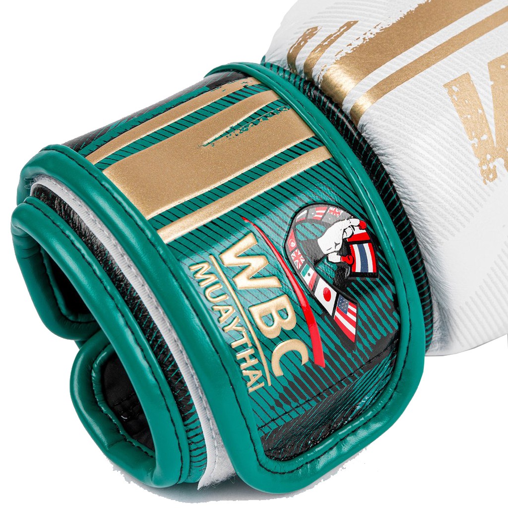 Găng tay boxing Venum WBC Muay Thai chính hãng - White/Green