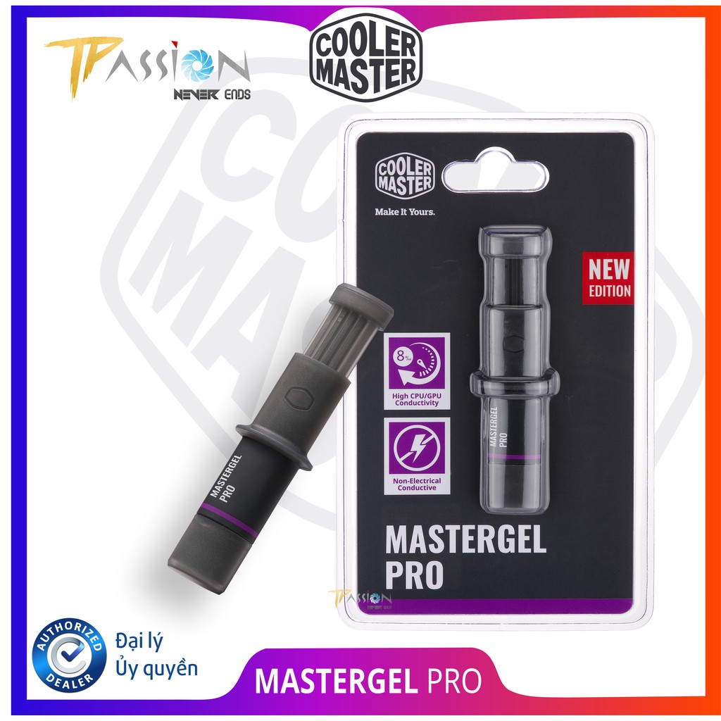 Keo tản nhiệt Cooler Master MasterGel Pro New Edition - Chính hãng, Kem tản nhiệt CM hiệu năng cao, tản nhiệt tốt