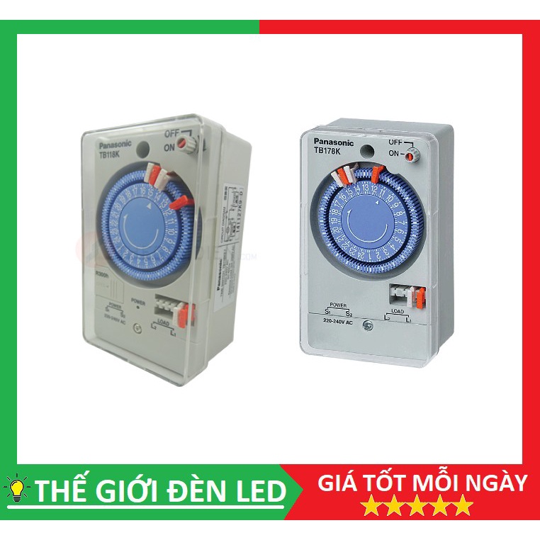 Công tắc đồng hồ (TIMER) Panasonic TB118, TB 178 HÀNG CHÍNH HÃNG