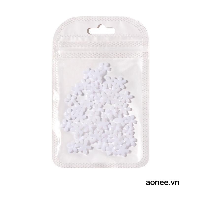 ✨✨Set 100 Hoa Trắng Đỏ Dùng Để Trang Trí Móng Nghệ Thuật