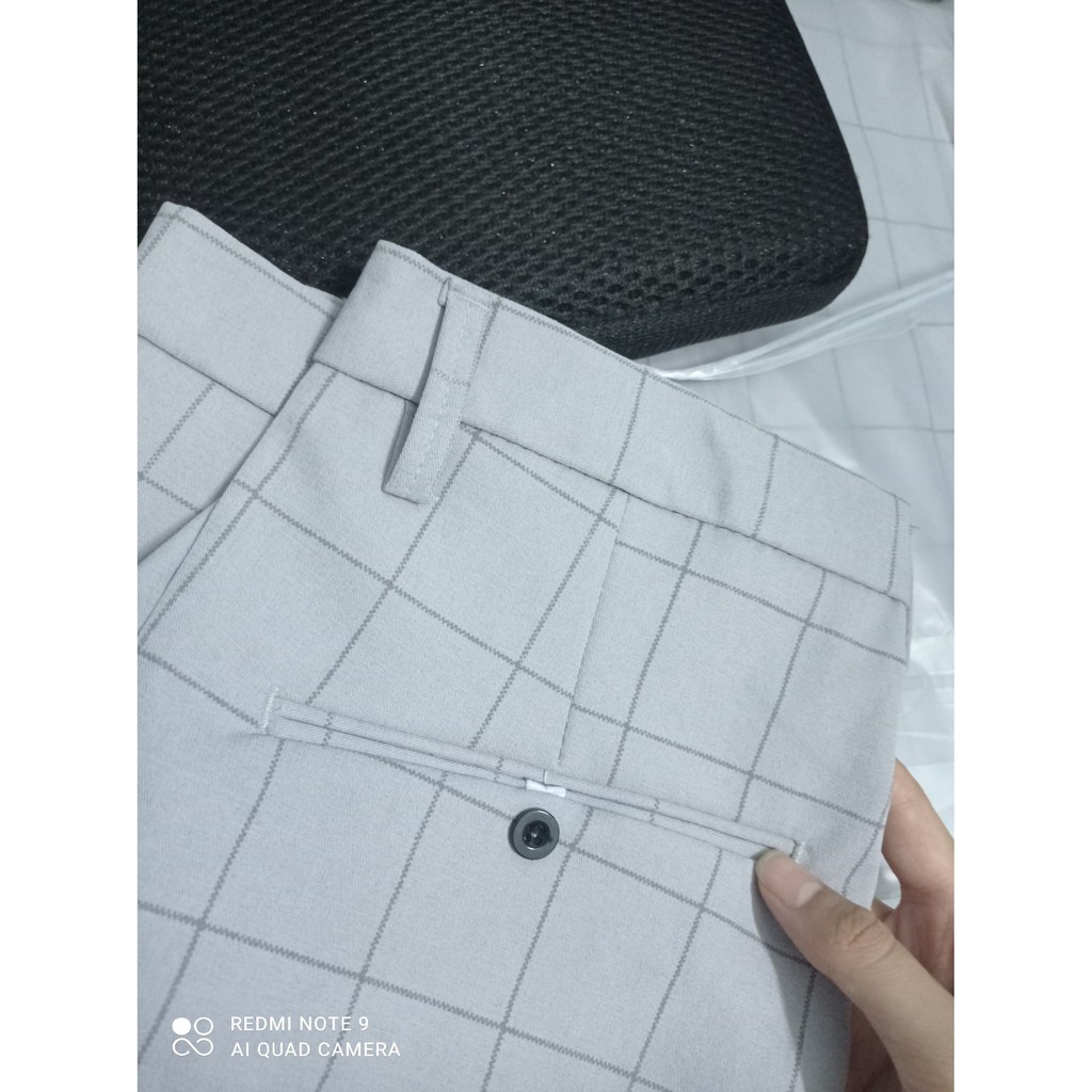 [Quần tây âu caro nam, kèm ảnh thật] Quần tây nam Hàn Quốc dáng ôm cao cấp, vải co giản dễ chịu. | BigBuy360 - bigbuy360.vn